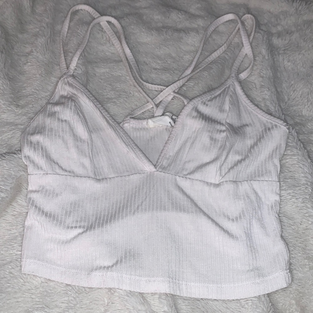 White crop top